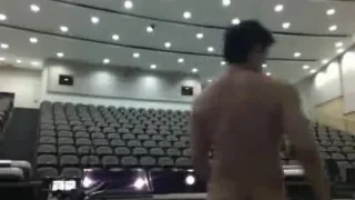 Jerk off in auditorium